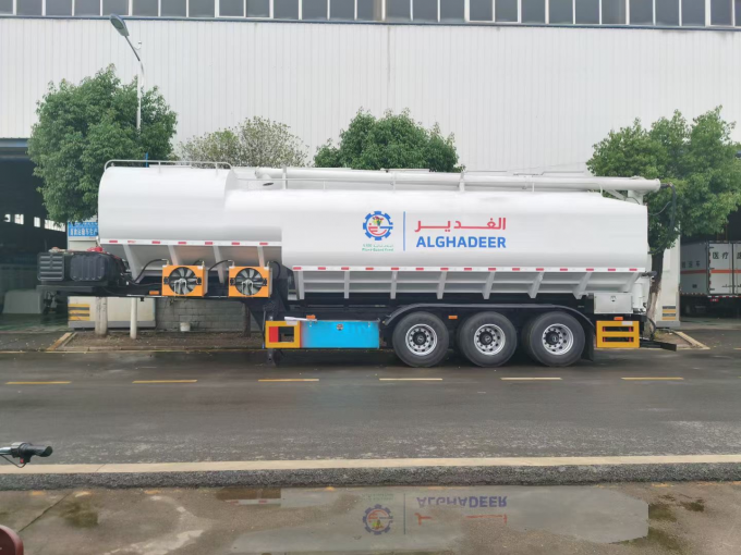 65m³ Heavy Duty Bulk Grain Transport Trailer - Front View