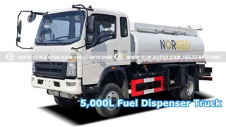 Caminhão distribuidor de combustível 5.000L