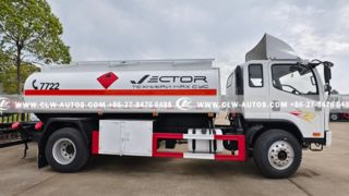 Caminhão tanque de combustível móvel FAW 4x2 com dispensador Censtar