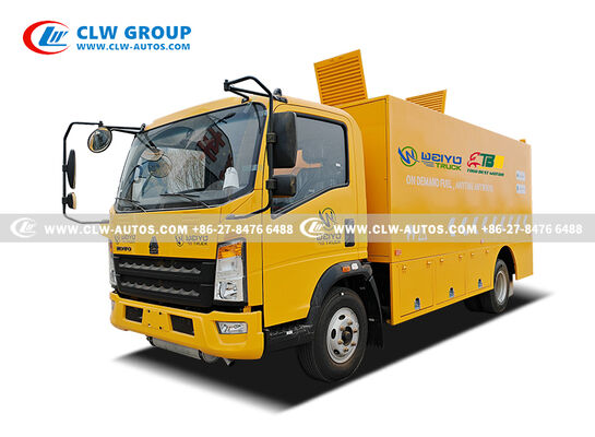 SINOTRUK HOWO CAFU 6000L Fuel Refueling Truck with Dual-Compartment Tank and YUNNEI YN4102 Diesel Engine