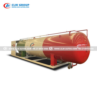 20CBM LPG Skid Station with Carbon Steel Q345R Tank and Safety Valves for Uganda
