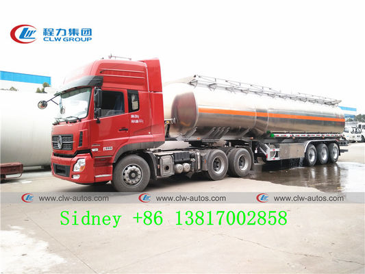 LHD RHD Tri Axle 47cbm Aluminum Alloy Diesel Tank Truck