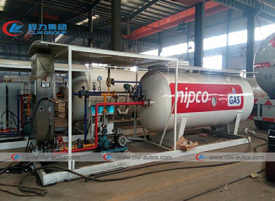 2.5 Tons 5000 Liters LPG Gas Storage Tanker With Cylinder Filling Scales