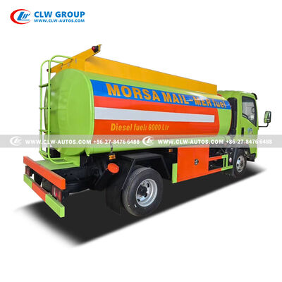 HOWO 4x2 6000L Diesel Fuel Bowser Truck with 120hp Chaochai Engine and 5mm Carbon Steel Tank