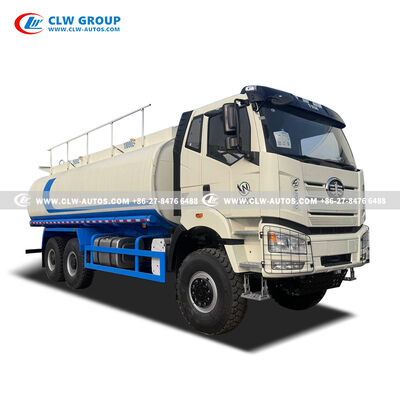 FAW J6P 6x6 390HP 25,000 Liter Fuel Delivery Truck with All-Wheel Drive for Off-Road Fuel Transport