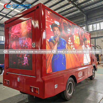 HOWO P3 LED Mobile Advertising Truck with P4 LED Display, 15KW Diesel Generator, and Flexible Content Management