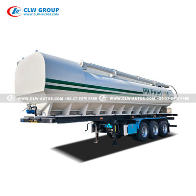 55m³ Aluminum Bulk Feed Semi-Trailer with High-Speed Hydraulic Discharge for Efficient Agricultural Logistics