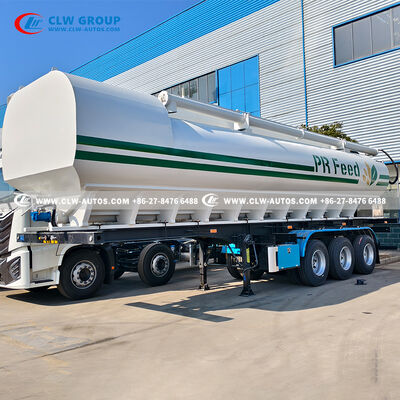 55m³ Aluminum Bulk Feed Semi-Trailer with High-Speed Hydraulic Discharge for Efficient Agricultural Logistics